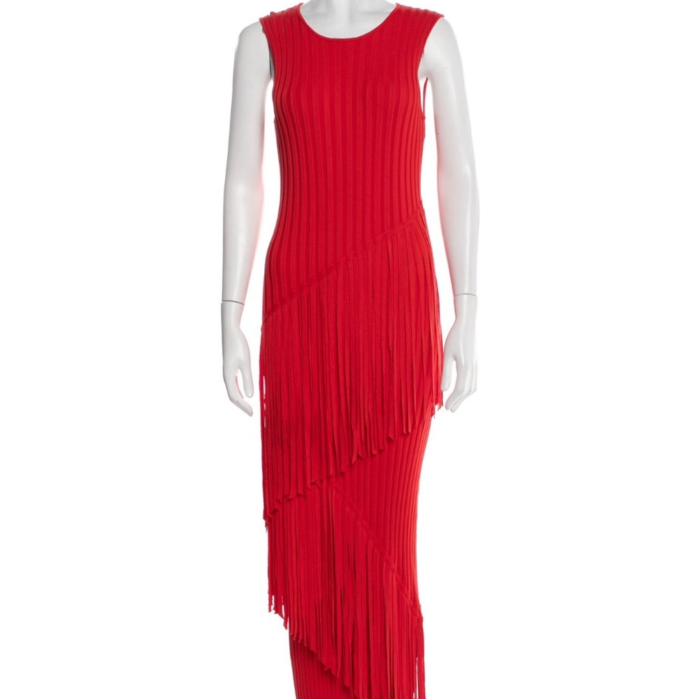 Simon Miller Red Tiered Maxi Dress